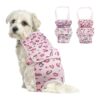 Soft and Comfortable Female Dog Reusable Diapers for Small Breeds with Adjustable Belt