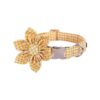 Soft and Comfortable Floral Dog Collar with Adjustable Buckle for Small Female Dogs