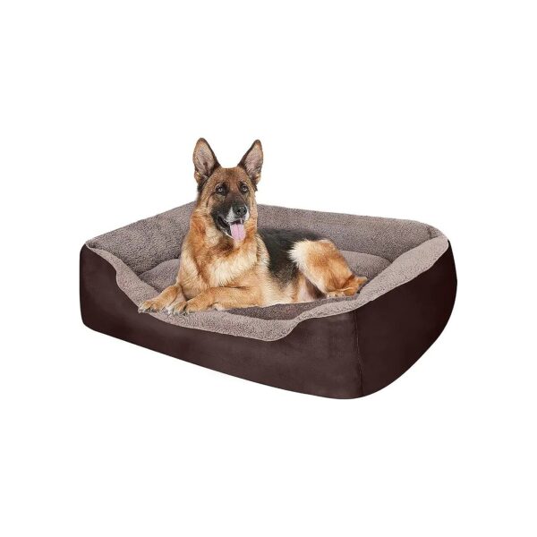 Soft and Comfortable Orthopedic Dog Bed for Large Breed Dogs with Washable Design