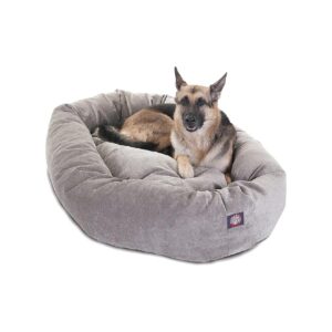 Soft and Comfortable Round Dog Bed for Adult Dogs with Spine Support