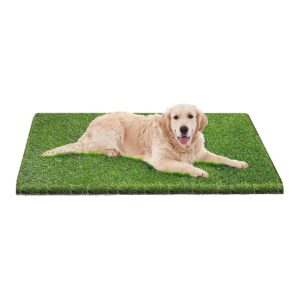 Soft and Comfortable Synthetic Grass Mat 51x26 inch Green for Dogs and Children