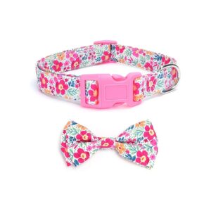 Soft and Comfy Bowtie Dog Collar for Small Medium Large Female Dogs