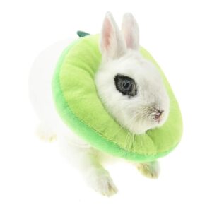 Soft and Cozy Avocado Rabbit Recovery Cone with Foam Filling for Post Surgery Wound Care