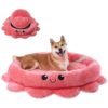 Soft and Cozy Calming Dog Bed with Removable Cushion for Large Dogs