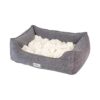 Soft and Cozy Dog Bed with Loose Blanket and CertiPUR-US Memory Foam for Small Dogs