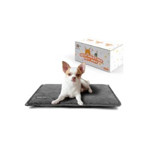 Soft and Cozy Dog Crate Bed Mat for Small Dogs with Reversible Liner and Anti-Slip Bottom