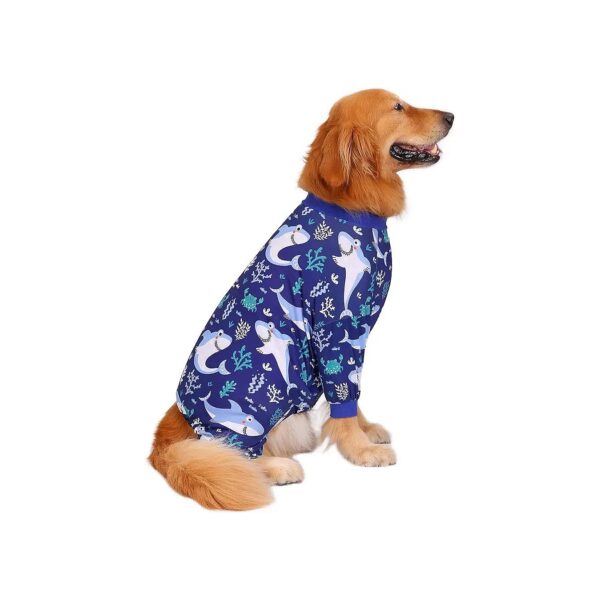 Soft and Cozy Dog Pajamas One Piece Jumpsuits for Large Fits Pets 5" Long Pet Accessories