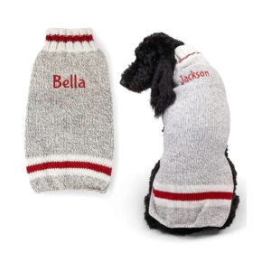 Soft and Cozy Dog Sweater with Custom Embroidery for Extra Large Dogs