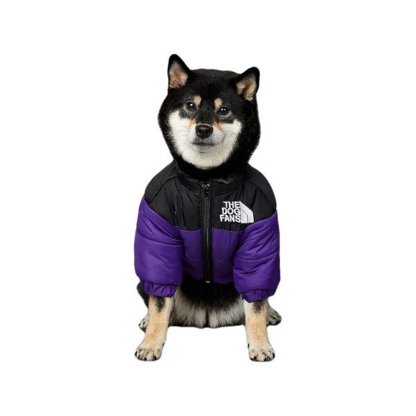 Soft and Cozy Dog Winter Jacket in Purple for Small Medium Large Dogs Breeds