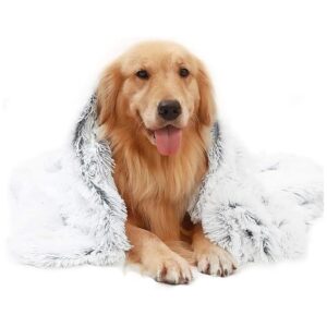 Soft and Cozy Faux Fur Dog Blanket for Large Dogs Multiple Use