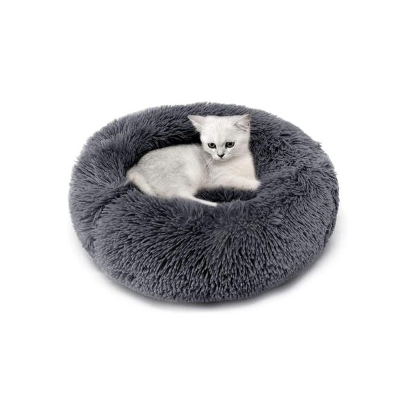 Soft and Cozy Faux Fur Pet Bed for Small to Medium Dog and Cat Breeds