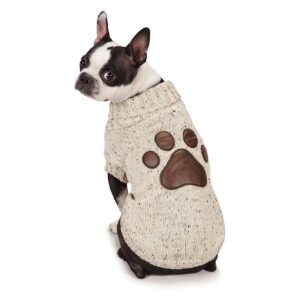 Soft and Cozy Faux Leather Dog Sweater for Small Medium Breeds