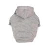 Soft and Cozy Gray Dog Hoodie with Kangaroo Pocket and Fleece Lining