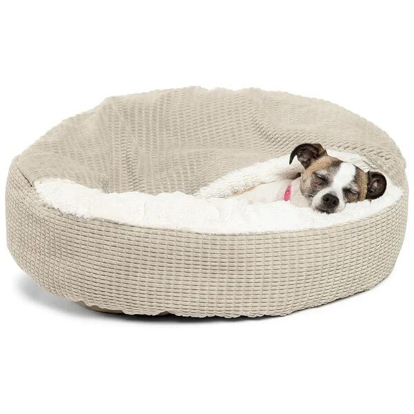 Soft and Cozy Microfiber Pet Bed for Cats and Small Dogs