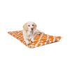 Soft and Cozy Peach Orange Small Breed Dog Crate Mat for Comfort and Support