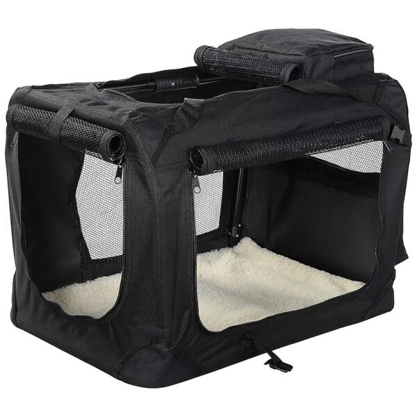 Soft and Cozy Pet Carrier Crate for Dogs, Cats, or Small Animals with Polyester Fabric