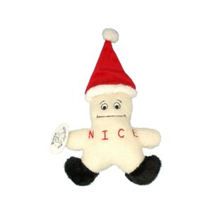 Soft and Cozy Snowman Plush Dog Toy with Squeaker and Bell