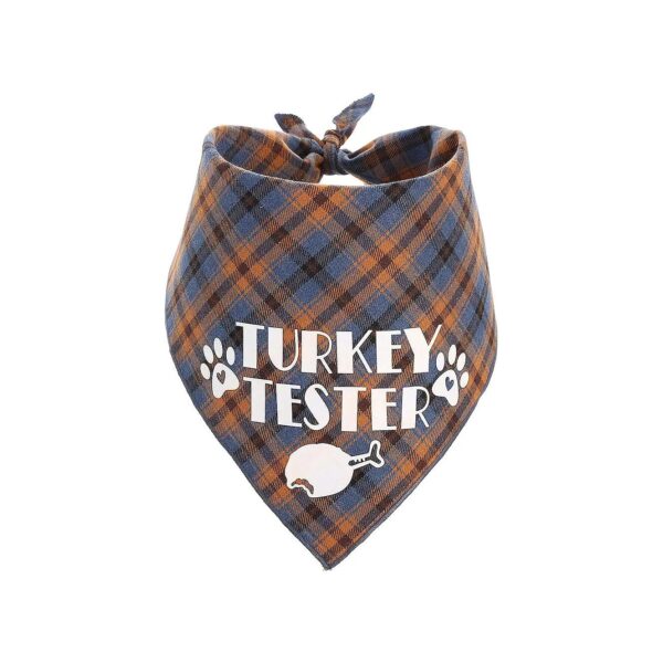 Soft and Cozy Turkey Taster Bandana for Small Medium Dogs