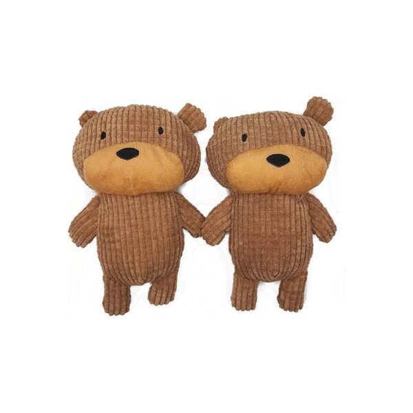 Soft and Cuddly Corduroy Bear Plush Toy for Dogs of All Ages