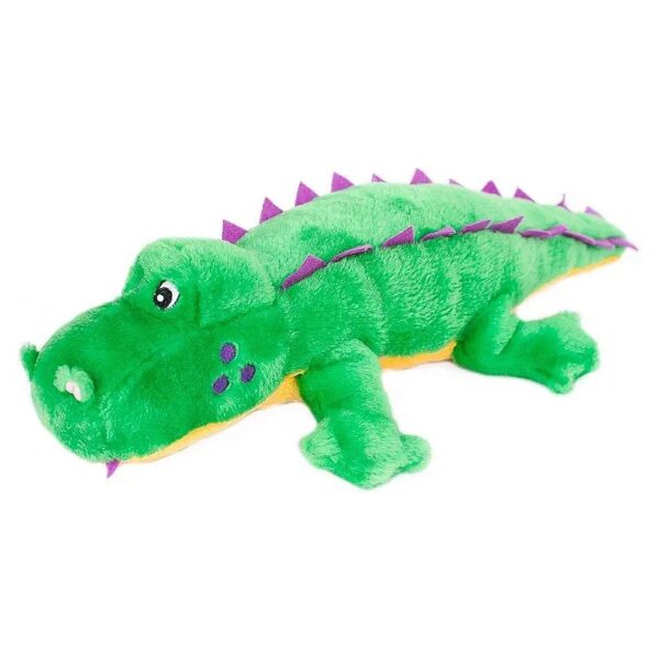 Soft and Cuddly Plush Alligator Toy with Built-In Squeaker for Dogs