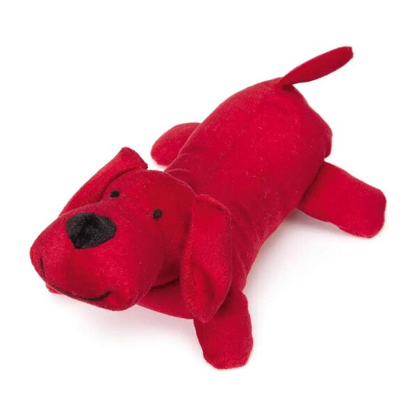 Soft and Cuddly Red Squeaker Dog Toy for Small to Medium Dogs