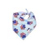 Soft and Durable Dog American Flag Bandana with USA Paw Prints Design