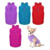 Soft and Durable Fleece Dog Sweater Vest with Leash Ring for Small Dogs