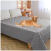 Soft and Durable Pet Blanket for Couch Protection, Waterproof and Reversible Design