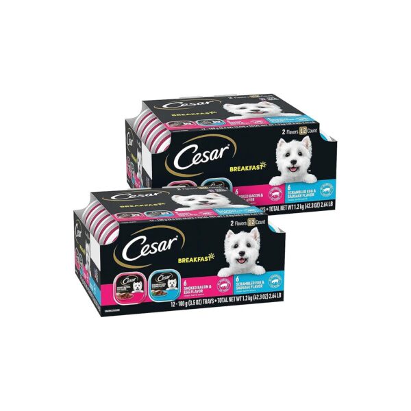 Soft and Easy to Serve Wet Dog Food Classic Loaf in Sauce Variety Pack