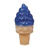 Soft and Flexible Cooling Toy for Dogs in Blue Ice Cream Cone Shape and Size