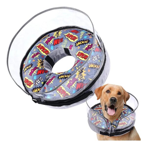 Soft and Flexible Dog Recovery Collar for Wound Protection