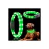 Soft and Flexible Green Glow in the Dark Dog Collar for All Sizes