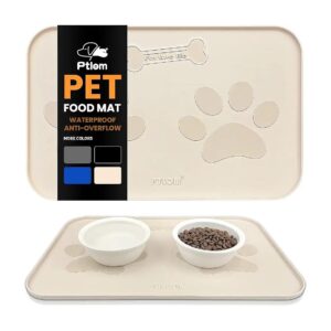 Soft and Foldable Silicone Pet Placemat for Dogs and Cats, Water-Resistant