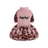 Soft and Fuzzy Fleece Dog Sweater Dress for Small Female Dog Breeds