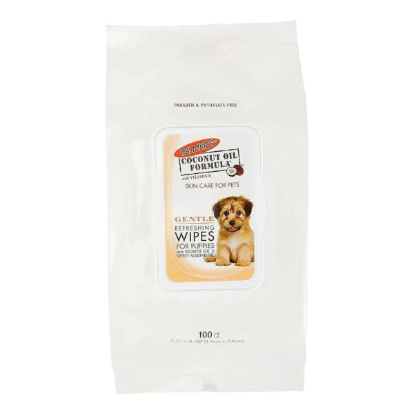 Soft and Gentle Coconut Oil Wipes for Dogs and Puppies