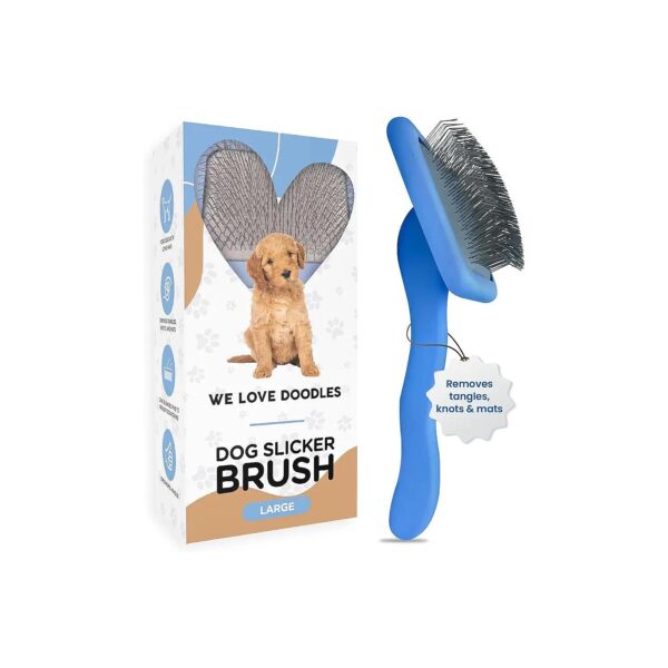 Soft and Gentle Dog Brush for Curly Haired Dogs and Doodles