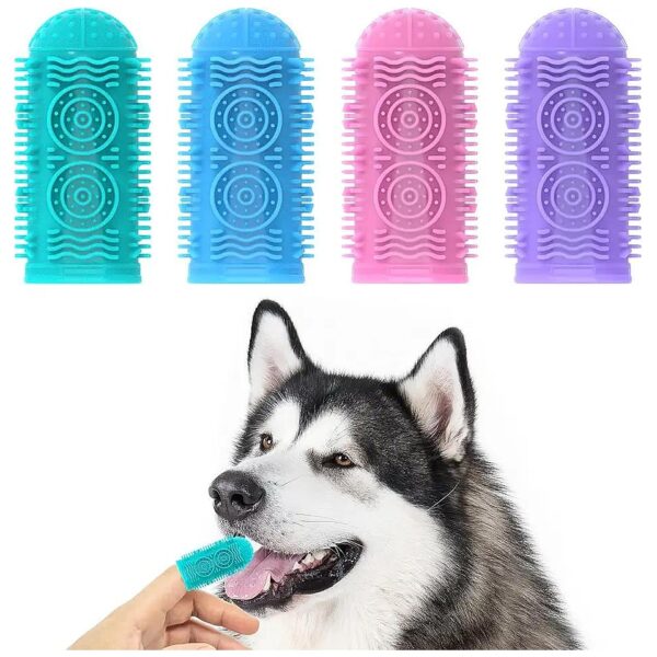 Soft and Gentle Dog Toothbrush Kit for Daily Teeth Cleaning and Care