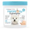 Soft and Gentle Fingertip Wipes for Dog and Cat Eye Care Safe for Puppies and Kittens