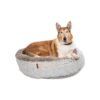 Soft and Gentle Houndstooth Pattern Large Dog Bed for Painless Sleeping