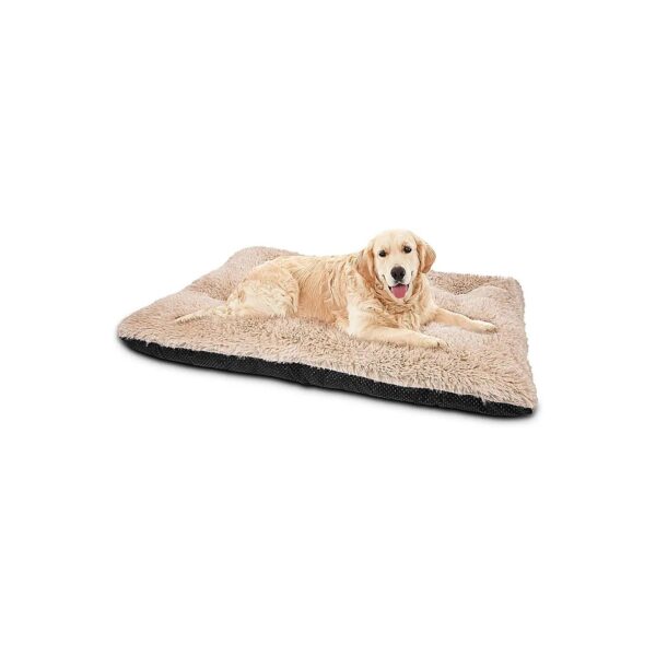 Soft and Plush Dog Crate Bed, 40" x 27", Beige, Ideal for Dogs and Cats of All Ages