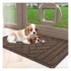 Soft and Plush Dog Mat for Muddy Paws, Absorbs Dirt, and Prevents Slipping