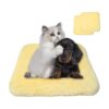 Soft and Plush Faux Rabbit Fur Dog and Cat Bed Mat for Pet Comfort