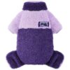 Soft and Snug Purple Puppy Sweater with Fleece Fabric, Perfect for Small Dogs and Puppies