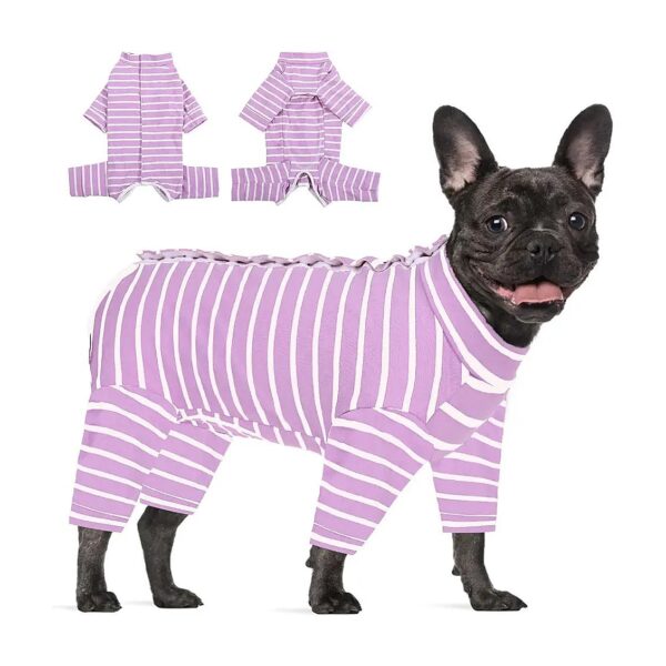 Soft and Stretchable Dog Recovery Suit for Small Female Dogs with Spay Surgery Recovery