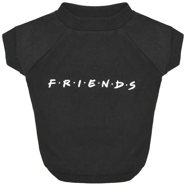 Soft and Stretchy Friends Logo Dog Shirt for Small to Medium Dogs Medium