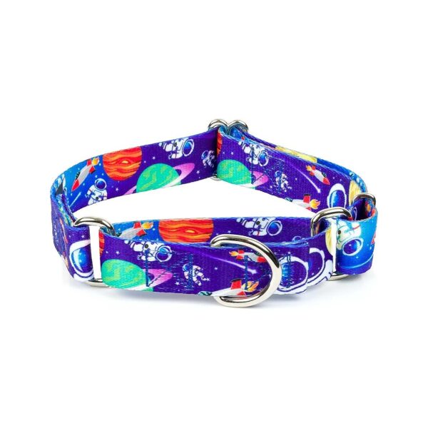 Soft and Strong Polyester Dog Collar for Pups with Intergalactic Cosmic Dreams