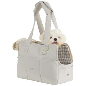 Soft and Stylish Cotton Dog Carrier for Small Dogs and Cats