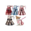 Soft and Stylish Pet Clothing for Small Female Dogs and Cats with Metal D-Ring Leashes