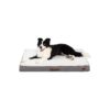 Soft and Supportive Orthopedic Dog Bed with Faux Leather Cover for Large Breed Dogs