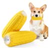 Soft and Tough Latex Corn Chew Toy, Pet Squeaky Toy for Attracting Dogs' Attention